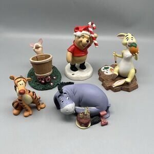 Disney Pooh & Friends collection Lot Of 5 Pooh Tigger Piglet Eeyore Rabbit